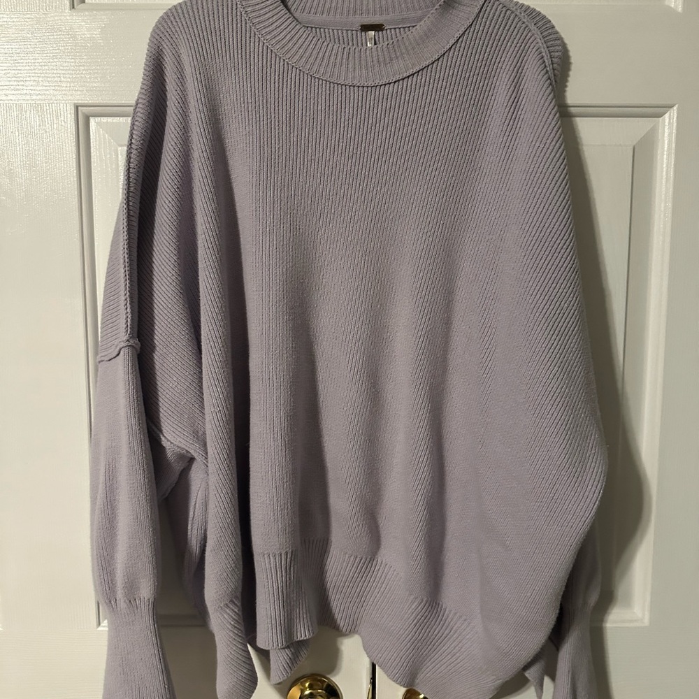 Free People Light Purple Women's easy street Sweater